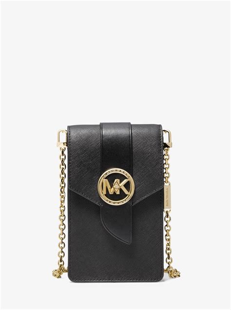 phone bag michael kors|Michael Kors saffiano leather bag.